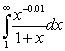 <strong>Which of the following integrals converges?</strong> A) B) C) D) E) none of the above.