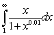 <strong>Which of the following integrals converges?</strong> A) B) C) D) E) none of the above.