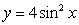 Calculate the area of the region enclosed by and for .