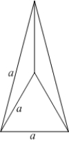 What is the average volume of a regular tetrahedron with side if varies from 1 to 4?