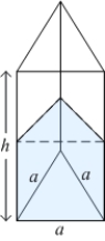 <strong>The vertical tank shown in the figure is half full of water. Given that the density of water is , the approximate work required to empty the tank by pumping the water out through an outlet at the top of the tank is </strong> A) B) C) D) E) none of the above.