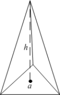 <strong>The work (against gravity) required to build a right pyramid of height , with equilateral triangle base of side length , using stones of density is </strong> A) . B) . C) . D) . E) none of the above.