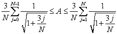 <strong>Let be the area under over . Which of the following is correct?</strong> A) , hence . B) , hence . C) , hence . D) , hence . E) None of the above.