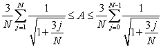 <strong>Let be the area under over . Which of the following is correct?</strong> A) , hence . B) , hence . C) , hence . D) , hence . E) None of the above.