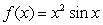 Calculate for the function over .