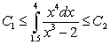 Use the global extrema of on to find constants and such that .