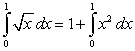 <strong>The graph of is obtained by reflecting the graph of through . Let and denote the area in the figure. The following equality holds:</strong> A) B) C) D)