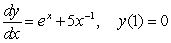 Solve the initial value problem .