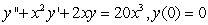 <strong>Let be a twice differentiable function. The integral equation can be rewritten as the following initial value problem:</strong> A) B) C) D) E) None of the above.