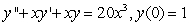<strong>Let be a twice differentiable function. The integral equation can be rewritten as the following initial value problem:</strong> A) B) C) D) E) None of the above.