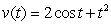 A particle moves in a straight line with velocity ft/sec. Find the displacement over the interval .