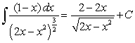 <strong>The substitution leads to which integration formula below?</strong> A) B) C) D) E)