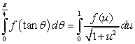 <strong>The substitution and the identity lead to which of the following integration formulas?</strong> A) B) C) D) E)