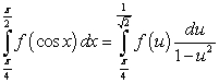 <strong>The substitution leads to which integration formula?</strong> A) B) C) D) E) None of the above.