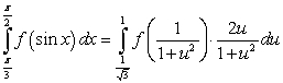<strong>The substitution and the identity lead to which integration formula?</strong> A) B) C) D) E)