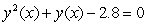 <strong>Suppose that a function satisfies the following equation for small values of : . Also, and . </strong> A) Find the linearization of at . B) Replace by its linearization and find a quadratic equation for . C) Estimate the roots of the quadratic equation in to 4 decimal digits using linearization for .