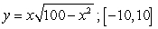 <strong>Find the maximum value and the minimum value of the function in the given interval </strong> A) B)
