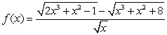 <strong>Which of the following functions does not have horizontal asymptotes?</strong> A) B) C) D) E) None of the above.