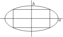 Find the dimensions and the area of the rectangle with maximum area inscribed in the ellipse .