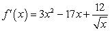 <strong>What is the derivative of ?</strong> A) B) C) D) E)