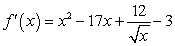 <strong>What is the derivative of ?</strong> A) B) C) D) E)