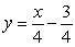 <strong>What is the equation of the tangent line to the graph of at , if ?</strong> A) B) C) D) E) None of the above.