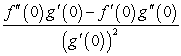 <strong> and are two differentiable functions satisfying and . Which of the following formulas represents ?</strong> A) 0 B) C) D) E)
