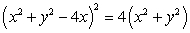 <strong>Given the equation , find the correct statement.</strong> A) is a function of . B) The graph of the equation is symmetric with respect to the y axis. C) is a point on the graph of the equation. D) The tangent line at has slope . E) The graph of the equation crosses the x-axis at three different points.
