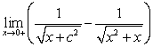 Determine the value of for which the limit exists and find the limit