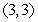 Find the point of intersection of the following lines: The line parallel to and passing through the midpoint of the segment connecting the points and . The line perpendicular to and passing through .