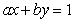Find the constants and of the line with -intercept at , and which is perpendicular to the line .