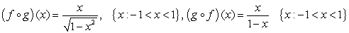 <strong>Given and . Calculate the composite functions and and determine their domains.</strong> A) B) C) D) E)