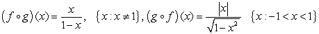 <strong>Given and . Calculate the composite functions and and determine their domains.</strong> A) B) C) D) E)