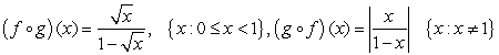 <strong>Given and . Calculate the composite functions and and determine their domains.</strong> A) B) C) D) E)