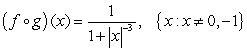 <strong>Let and . Compute the composite functions and and determine their domains.</strong> A) ; B) ; C) ; D) ; E) ;