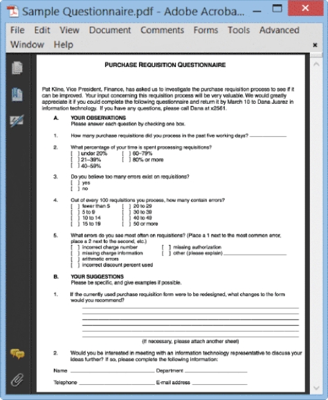 <strong> The kind of document shown in the accompanying figure starts with a heading, which should include all except which of the following ____.</strong> A)a brief statement of purpose B)your suggestions C)your signature D)your observations