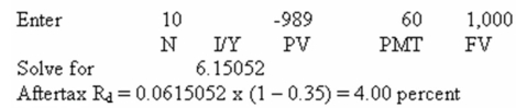 <strong> Simple Foods has a zero coupon bond issue outstanding that matures in 9 years.The bonds are selling at 42 percent of par value.What is the company's aftertax cost of debt if the tax rate is 38 percent?</strong> A) 5.48 percent B) 5.73 percent C) 6.12 percent D) 7.73 percent E) 9.88 percent