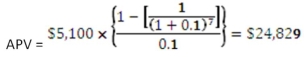 <strong> You are comparing two annuities with equal present values.The applicable discount rate is 8.75 percent.One annuity pays $5,000 on the first day of each year for 20 years.How much does the second annuity pay each year for 20 years if it pays at the end of each year?</strong> A) $5,211 B) $5,267 C) $5,309 D) $5,390 E) $5,438