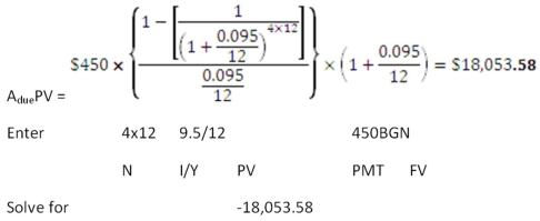 <strong> What is the future value of $1,200 a year for 40 years at 8 percent interest? Assume annual compounding.</strong> A) $301,115 B) $306,492 C) $310,868 D) $342,908 E) $347,267