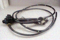MATCHING Flexible endoscopes,whether they are a fiberscope with an eyepiece lens or a videoscope,have four distinct components.Match each component with its descriptive statement by drawing a line from the component part name below to the appropriate component part on the image. a.Control body b.Insertion tube c.Light guide connector d.Bending section Flexible tube with channels for suction,biopsy,irrigation,light