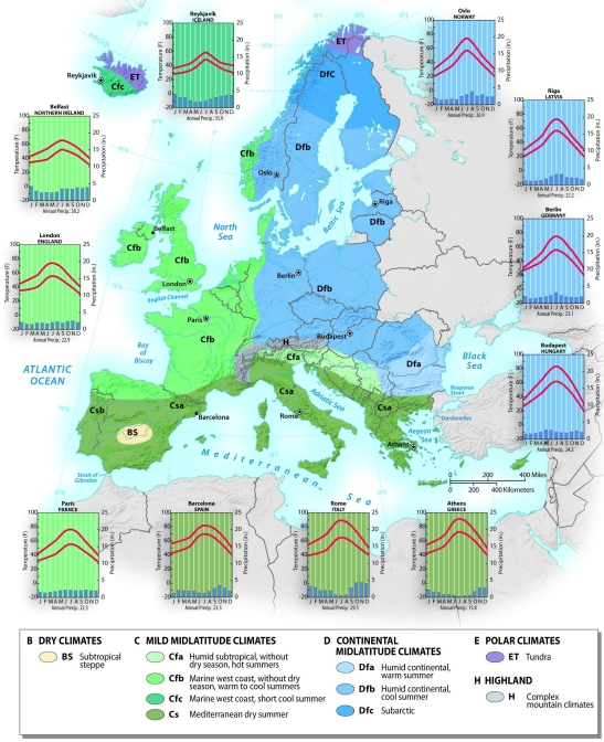 <strong>Which country of Europe is most likely to experience drought?  </strong> A) Norway B) Spain C) Germany D) Austria E) Italy <div style=padding-top: 35px> 