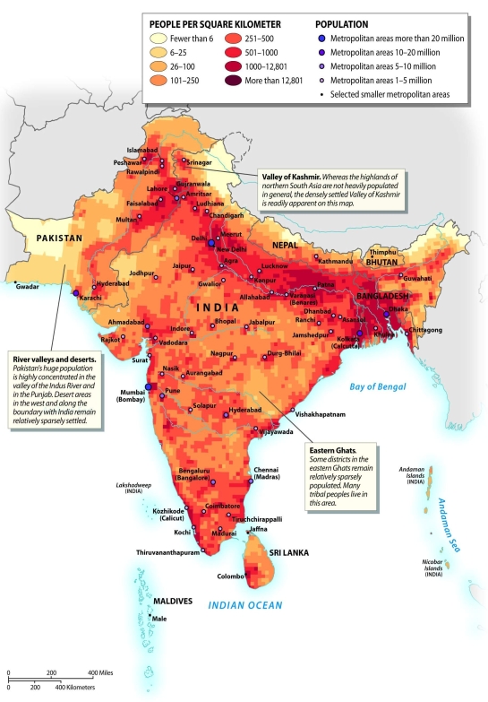 <strong>Where is Pakistan's population concentrated? </strong> A) along the Indus River B) on the border with India C) on the western border near Afghanistan D) along the coast of the Arabian Sea E) Pakistan's population is evenly distributed, with no concentrations of population.
