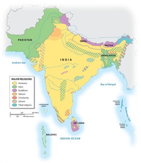 <strong>Of the following regions or countries of South Asia, where would you be most likely to find a Muslim? </strong> A) Kerala B) Nepal C) Kashmir D) Bhutan E) Sri Lanka