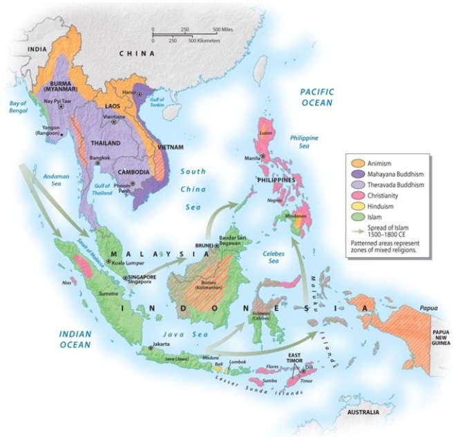 <strong>What country is the world's most populous Muslim country and also has the largest population in the Southeast Asia? </strong> A) Burma B) Indonesia C) Philippines D) Malaysia E) Saudi Arabia