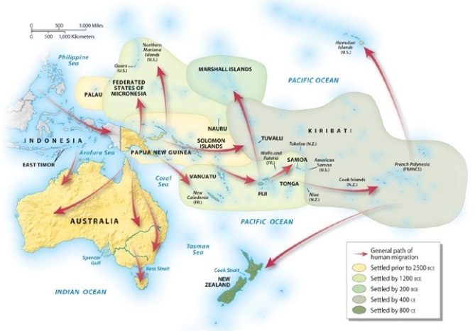 <strong>By approximately what year was Australia settled by Aborigines? </strong> A) by 2500 BCE B) by 1200 BCE C) by 200 BCE D) by 400 CE E) by1200 CE