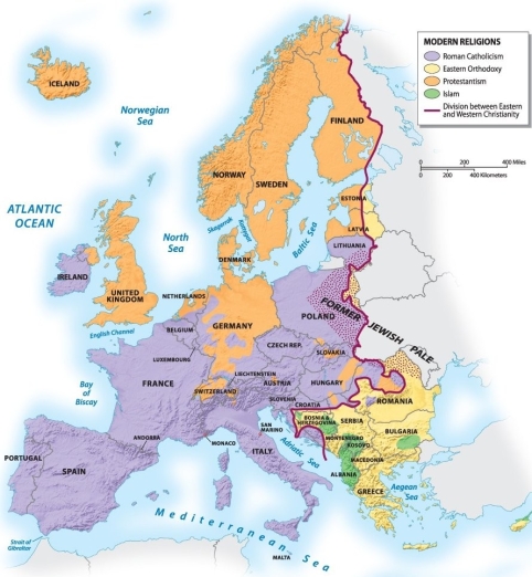 <strong>In what part of Europe is Protestantism the dominant religion?  </strong> A) northern Germany B) Sweden and Norway C) England D) only England and northern Germany E) England, northern Germany, Sweden and Norway <div style=padding-top: 35px> 