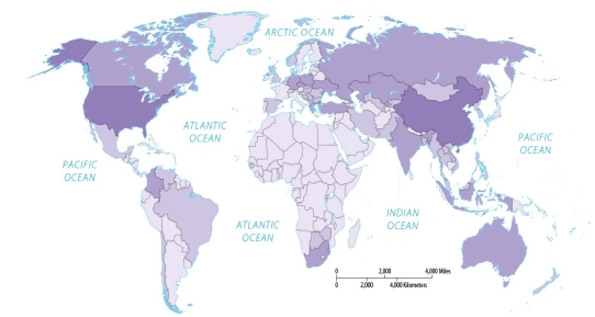 Figure 14.2.2 -Saudi Arabia has relatively large proven reserves of