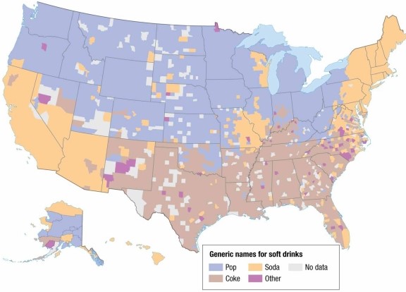 <strong> An analysis of the map of U.S. soft drink terminology shows that the word pop is more common in</strong> A) California. B) Oregon. C) Mississippi. D) Florida. E) New Mexico.