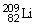 <strong>Which of the following is the correct symbolic representation of the lead-209 isotope?</strong> A) B) C) D)