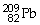 <strong>Which of the following is the correct symbolic representation of the lead-209 isotope?</strong> A) B) C) D)